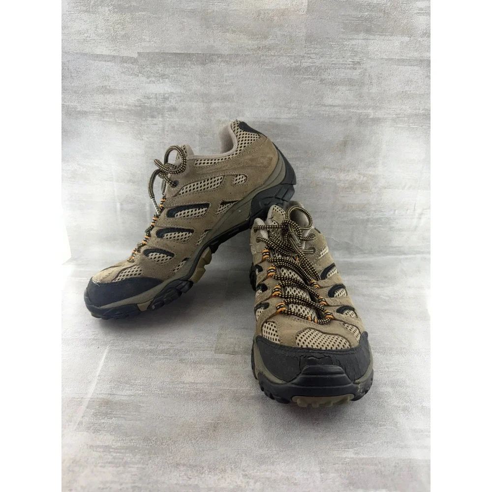 Merrell Moab Ventilator Men Sz 9 Hiking Shoes Walnut Brown Low Top J86591 Vibram
